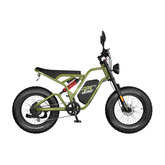 Fafrees F20 Ultra HS Electric Bike in Green with black seat on a white background