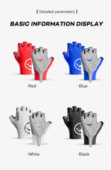 Breaking Wind Cycling Half Finger Gloves Anti-slip Bicycle Mittens Racing Road Bike Glove MTB Biciclet Guantes