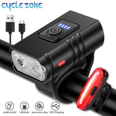 T6 Bike Front Light Waterproof 120 Lumens LED Bicycle Rear Light Ultra Bright Cycling Safety MTB Bike Lamp