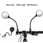 1PC Bicycle Rearview Handlebar Mirrors 360 for Mountain Road Bike Motorcycle Bendable Hose Adjustable Rearview Mirror