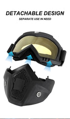 Outdoor Sport Windproof Mask Goggle HD Motorcycle Glasses Snowboard Eyewear Riding Motocross Summer UV Protection Sunglasses