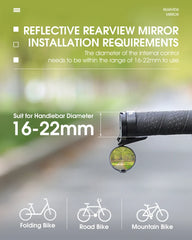 WEST BIKING Bicycle Rearview Mirror Universal Adjustable Convex Mirrors Rotate Handlebar End Mirror MTB Road Bike Accessories