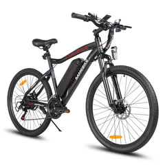SAMEBIKE SY26-II Electric Mountain Bike - front view - Pogo Cycles