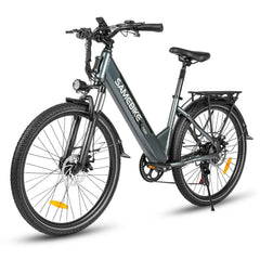Samebike RS-A01 Pro-T Electric Bike in grey on white background