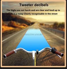 Stainless Bicycle Bell Ring MTB Cycling Horn Bike Bell Handlebar Crisp Sound Horn for Bicycle Safety Bike Accessories