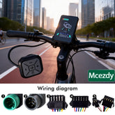 L5 LCD Display Meter Dashboard Speedo Meter Electric Bike Meter Bike Computer Bicycle Odometer LCD Screen Wired