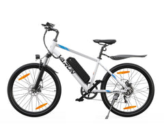 VARUN M24-1 Electric bicycle in white with black seat and tires on a white background