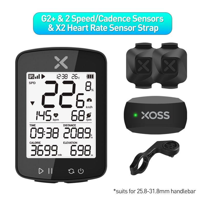 XOSS G2 Bike Computer Wireless GPS Cycling Speedometer Roadbike MTB Waterproof ANT+ Cadence Speed Smart Bicycle Computer - Pogo Cycles