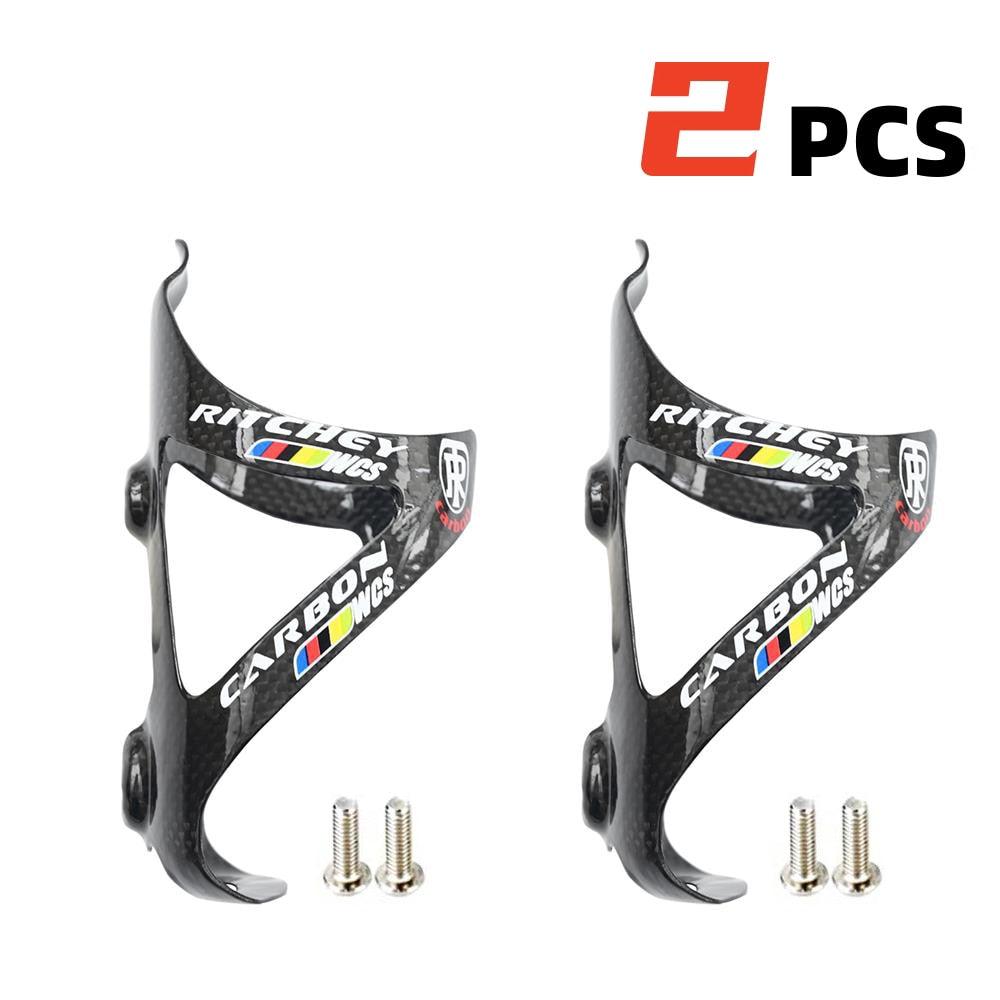 2Pcs Full Carbon Fiber Bicycle Water Bottle Cage MTB Road Bike Bottle Holder - Pogo Cycles