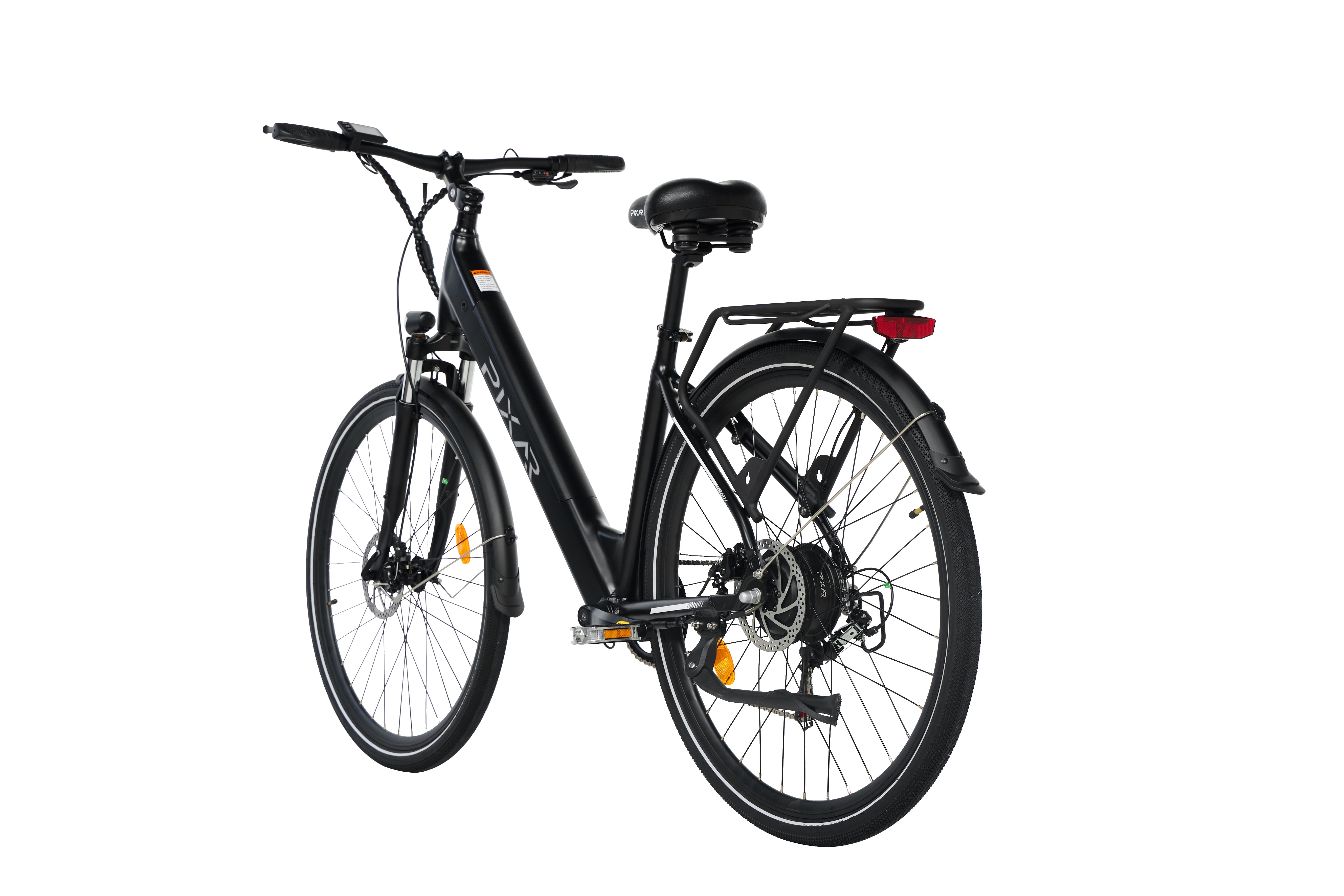 Pixar City 1 electric bicycle on a white background