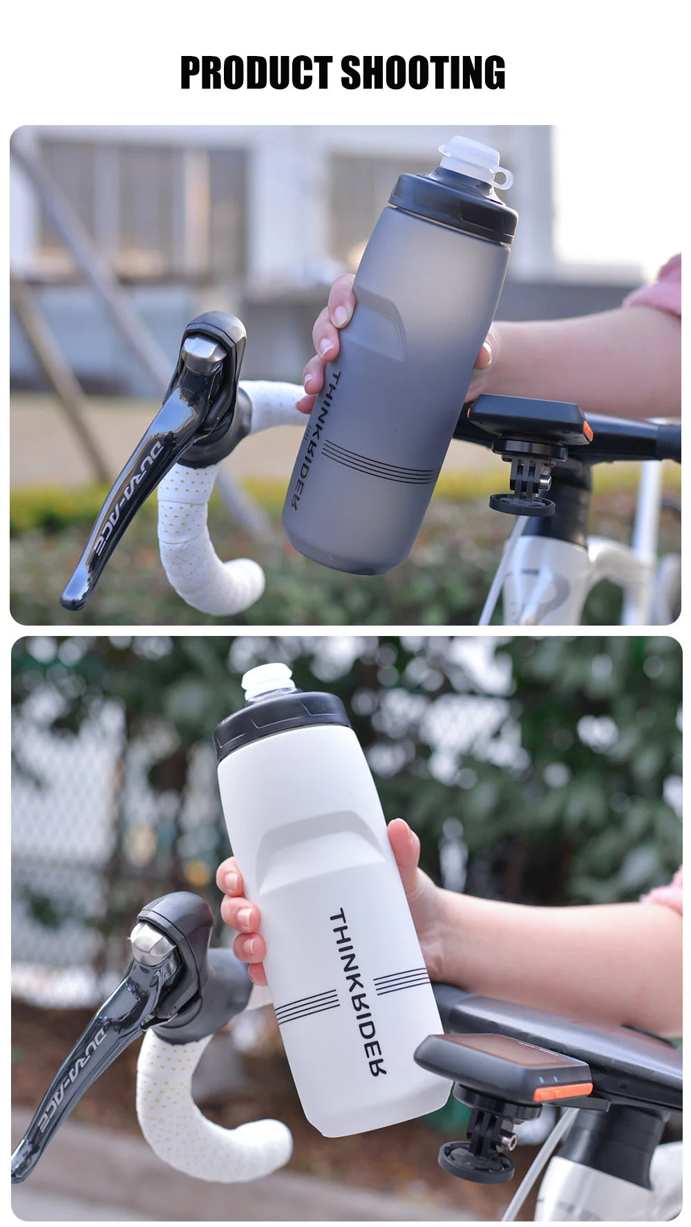 ThinkRider 620ml/750ml Bicycle Bottle MTB Road Bike Water Bottle Outdoor Sports Plastic Portable Large Capacity Drink Cycling - Pogo Cycles