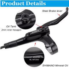 Original Shimano MT200 MT201 M315 MTB Mountain Bike Hydraulic Disc Brake MT200 Brakes 2 Piston 3 Finger Steel Lever BL-MT200