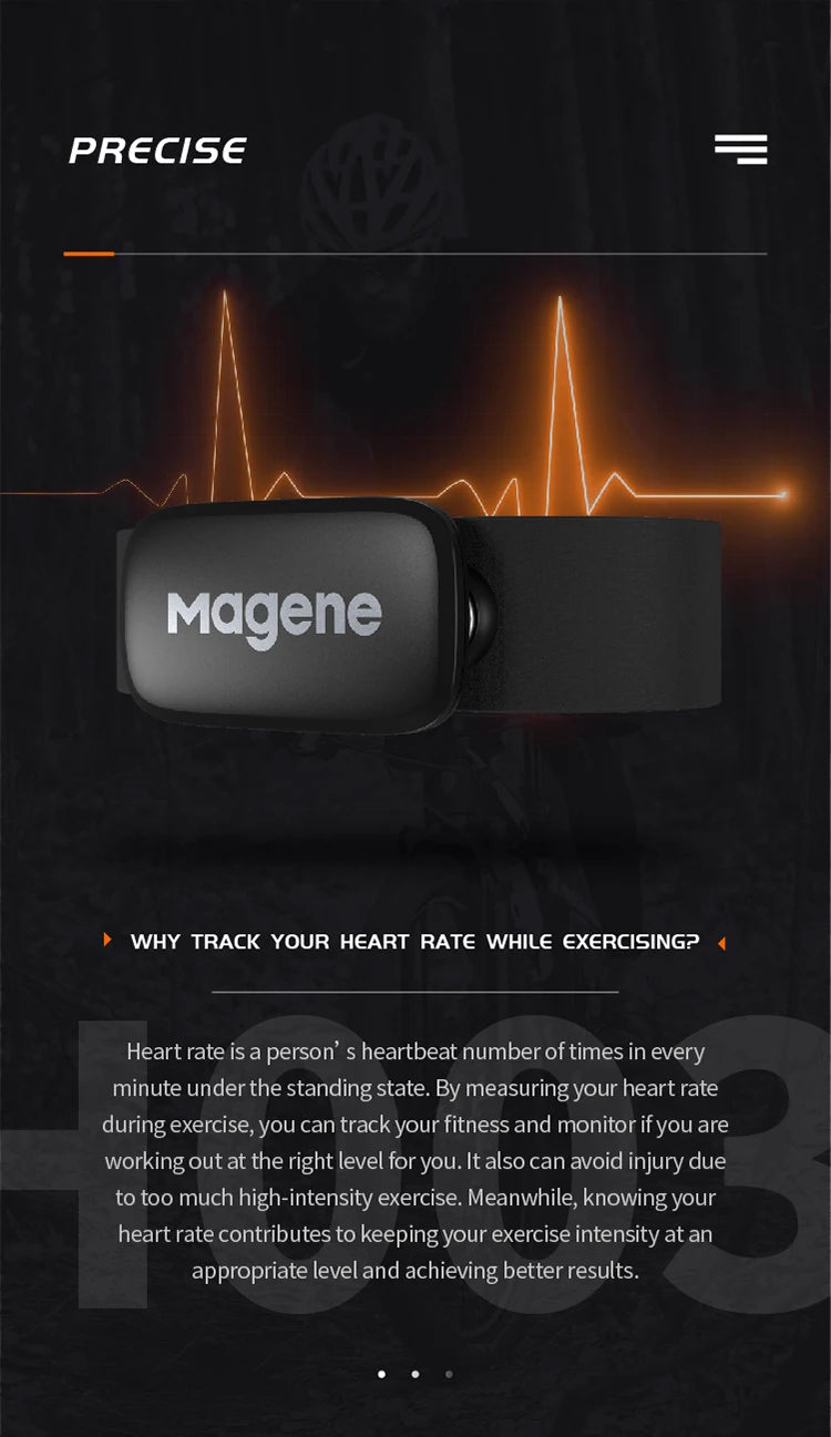 Magene H64 Heart Rate Monitor Dual Mode Sensor Mover ANT Bluetooth Chest Strap Cycling Computer Bike Wahoo Garmin Sport - Pogo Cycles