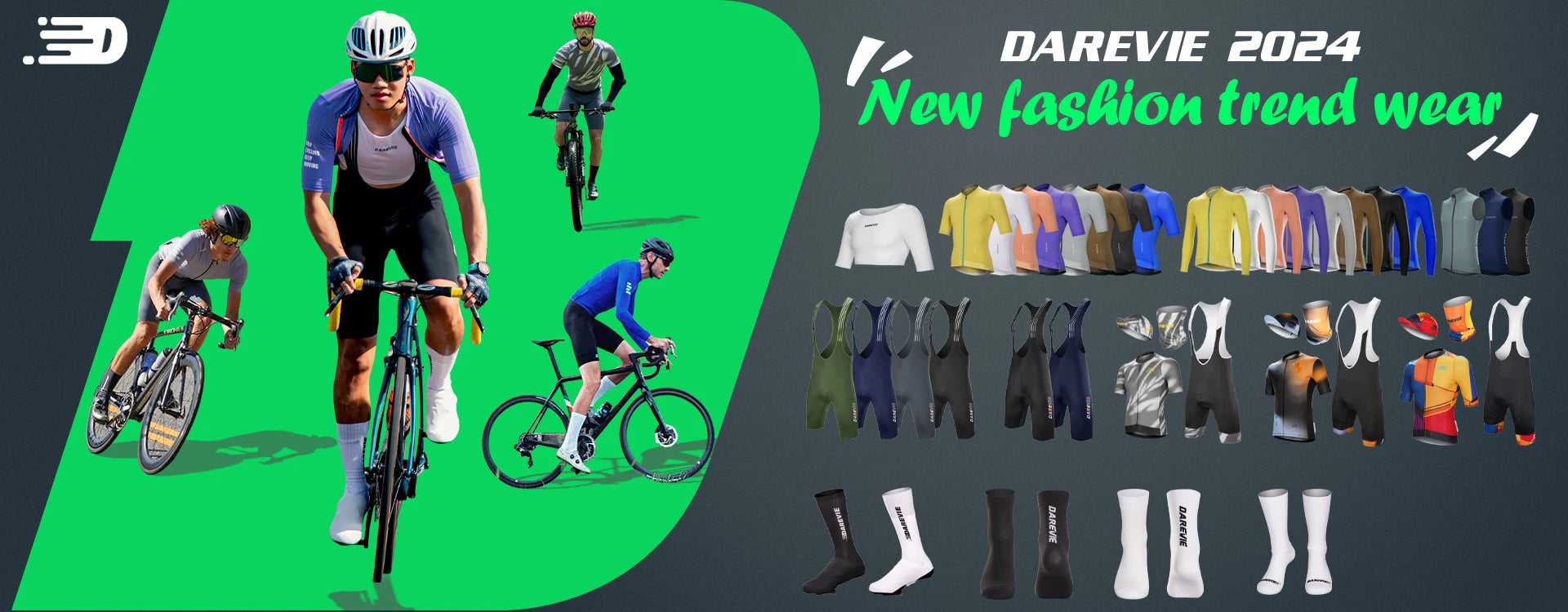 DAREVIE Cycling Jersey 2024 Cool Cycling Jersey Men Women Breathable Man Cycling Maillot Quick Dry Cycling Jersey Slim Fit Pro - Pogo Cycles