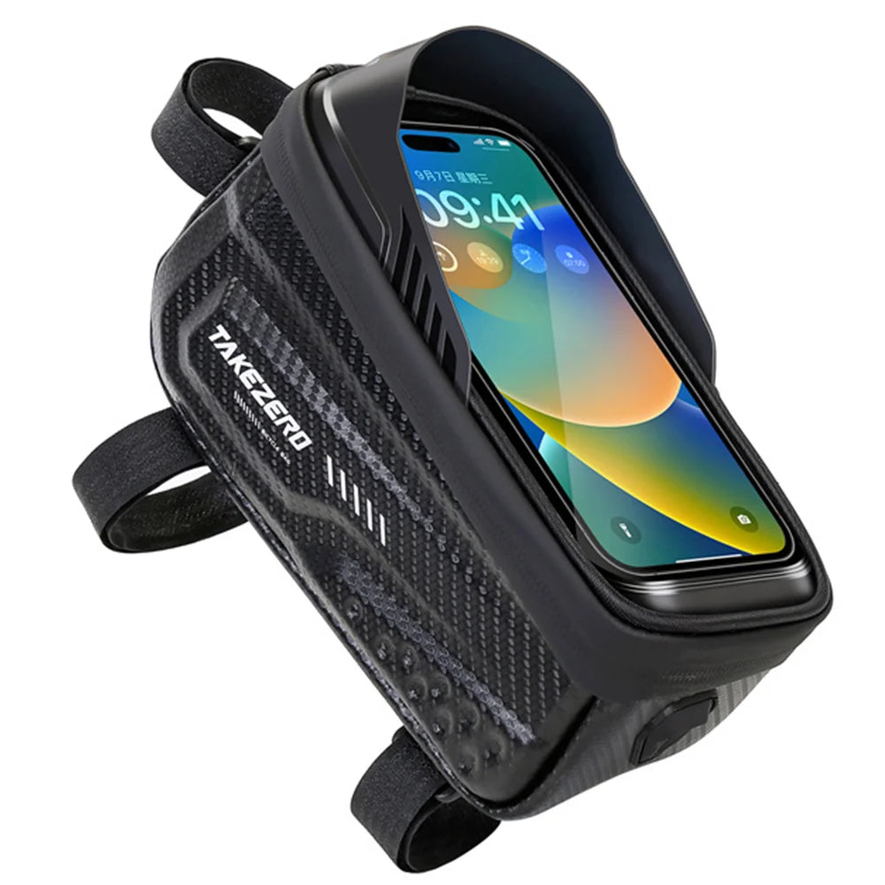 NEWBOLER Bicycle Bag Waterproof Touch Screen Cycling Bag Top Front Tube Frame MTB Road Bike Bag 6.9 Phone Case Bike Accessories