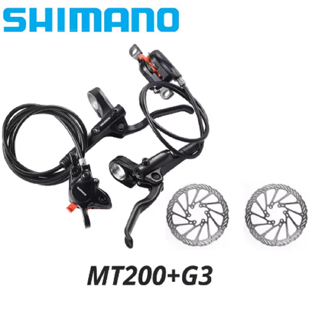 Original Shimano MT200 MT201 M315 MTB Mountain Bike Hydraulic Disc Brake MT200 Brakes 2 Piston 3 Finger Steel Lever BL-MT200