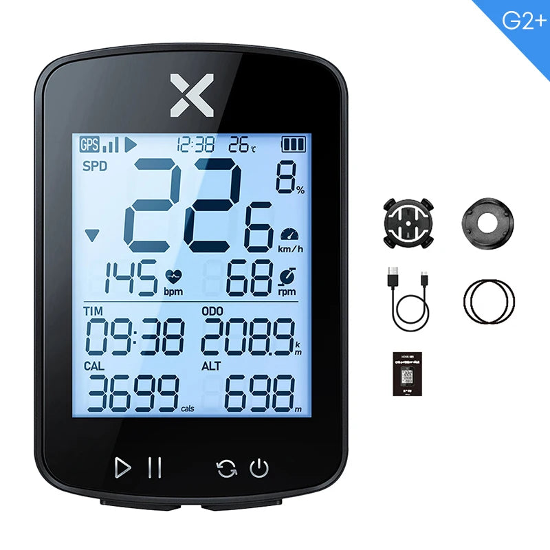 Choice Version xoss G+ G2 G plus 2 Bike Computer GPS Generation Cycling Wireless Speedometer - Pogo Cycles