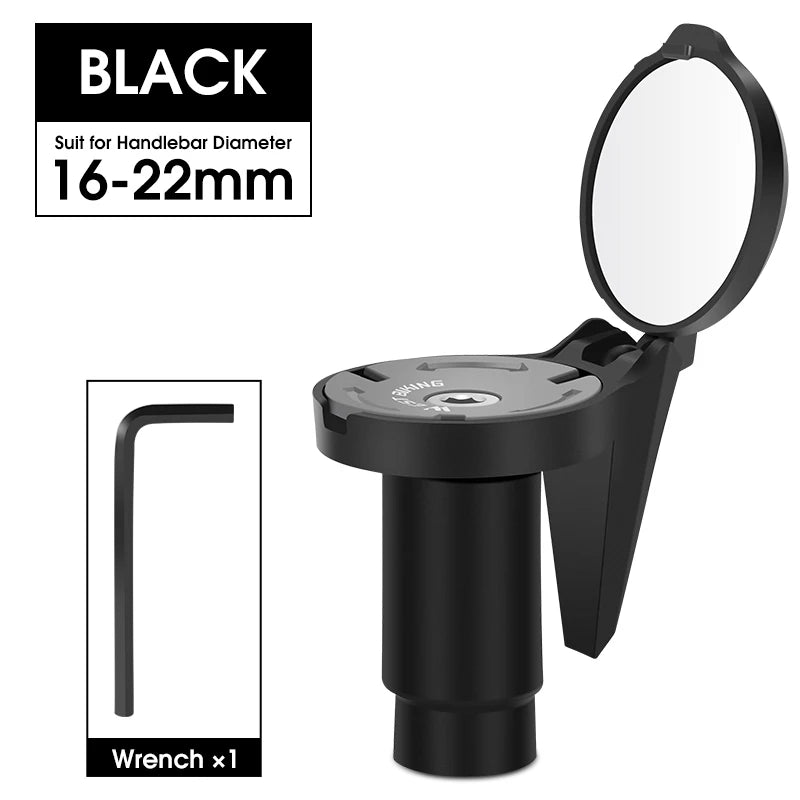 WEST BIKING Bicycle Rearview Mirror Universal Adjustable Convex Mirrors Rotate Handlebar End Mirror MTB Road Bike Accessories