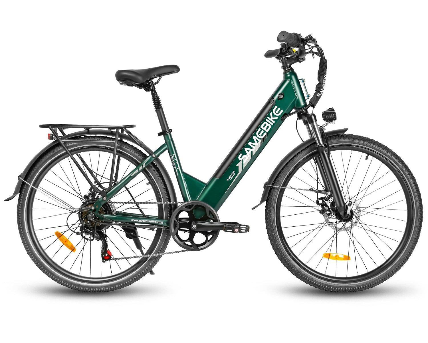 Samebike RS-A01 Pro-T Electric Bike in green - Pogo Cycles, Ireland