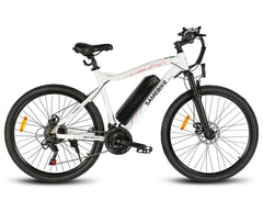 SAMEBIKE SY26-II Electric Mountain Bike in white right view on a white background- Pogo Cycles