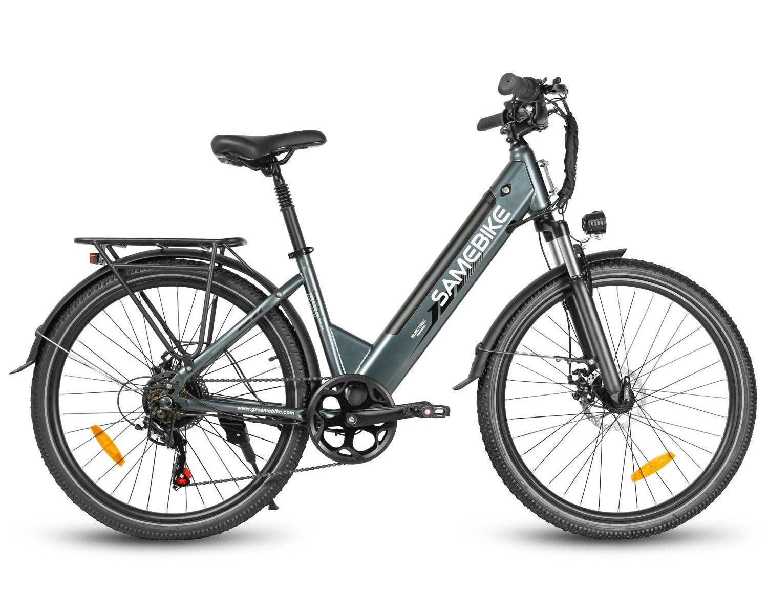 Samebike RS-A01 Pro-T Electric Bike in grey on white background