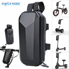 Bicycle Handlebar Bag Portable Hard Shell Bike Front Bag Large Capacity Hanging Storage Box for Electric Scooter Easy to Install