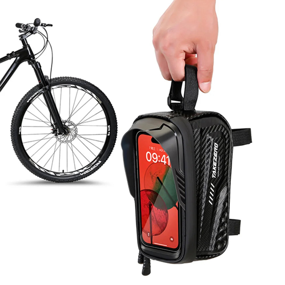 NEWBOLER Bicycle Bag Waterproof Touch Screen Cycling Bag Top Front Tube Frame MTB Road Bike Bag 6.9 Phone Case Bike Accessories