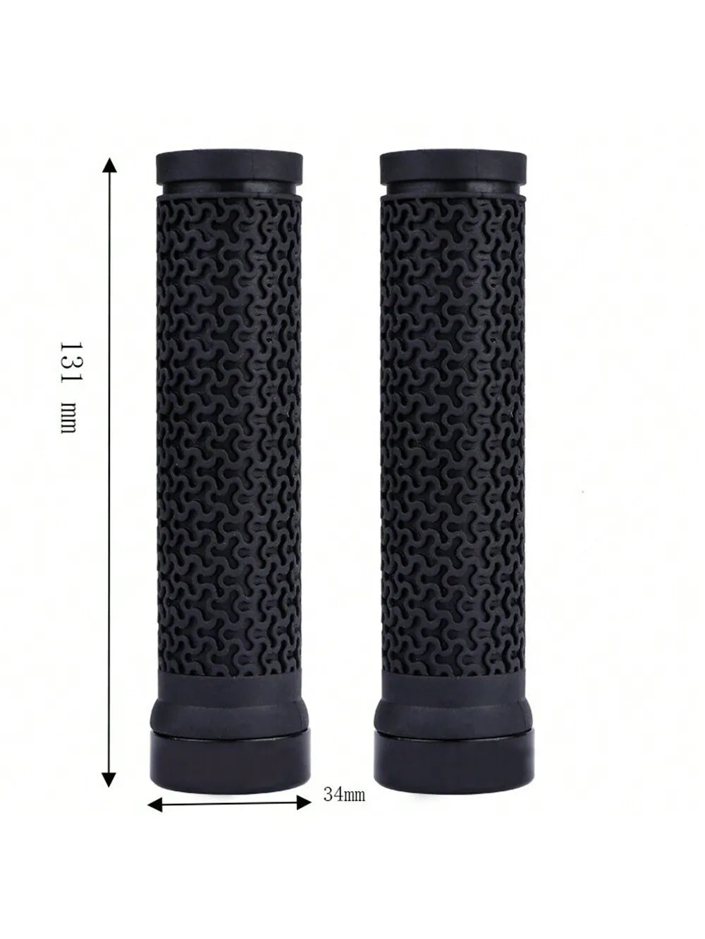 BKPTX Bicycle Handle Bar Grips MTB Mountain Bike Soft Single-sided Locking Handlebar Cover Plug Rubber Non-slip Cycling Grip