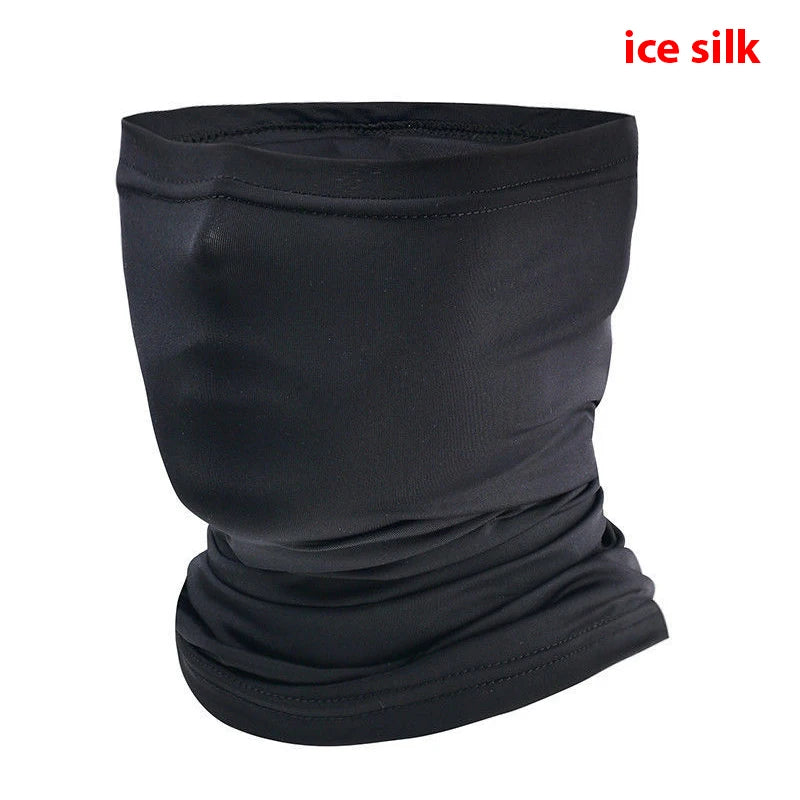 Summer Cycling Face Cover Mask Ice Silk Anti UV Scarf Headband Bandana Anti UV Scarf Headband Scarf Fishing Hiking Accessories