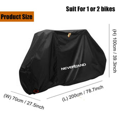 Bicycle Bike Cover For 2 3 bikes Rain Waterproof Dust Snow Sun UV Protector Cover Case For MTB BMX Mountain Hybrid Beach Cruiser - Pogo Cycles