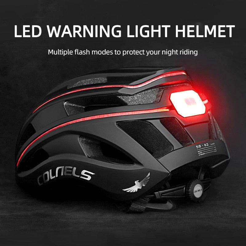 Bicycle Helmet MTB Ride LED Lights Racing Road Bike Helmet Men and Women Outdoor Sports Pro Cycling Casco Bicicleta Safety Cap - Pogo Cycles