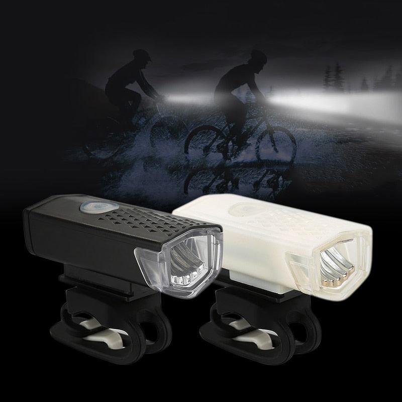 1/2PCS Bicycle Light LED USB Rechargeable Headlight MTB Mountain Bike Rainproof Cycling Front Headlamp Bike Warning Flashlight - Pogo Cycles