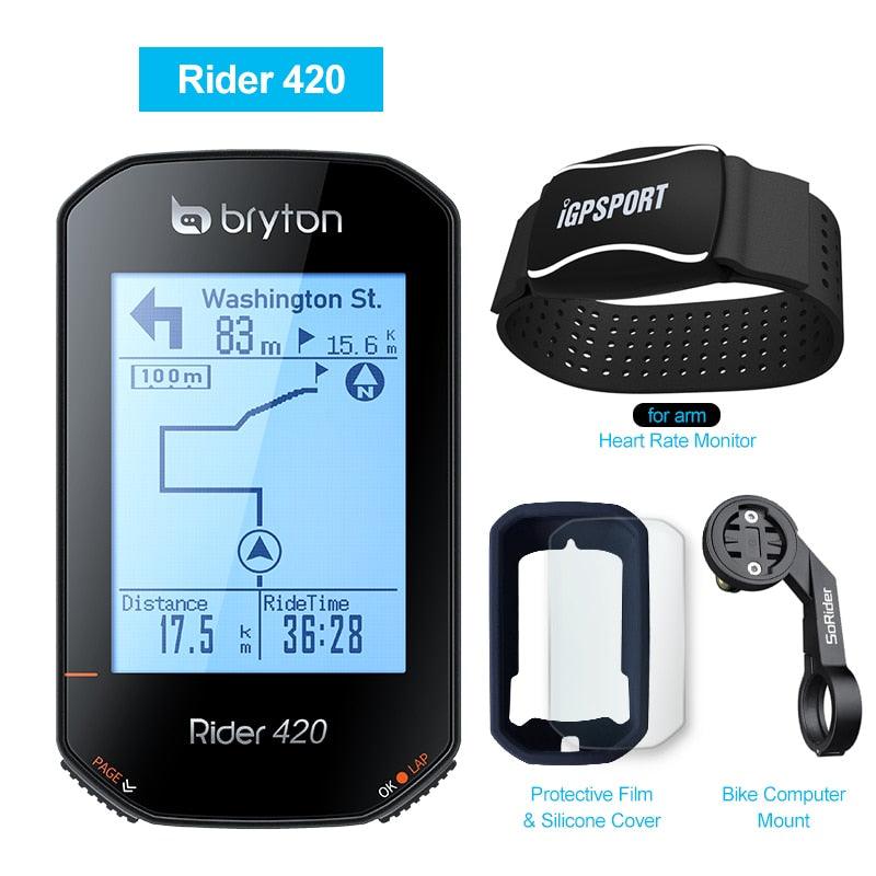 Bryton Rider420 420 420E Rider320 320 320E GPS Bike Computer Bicycle Japanese Italian German Portuguese Spanish Cycling Odometer - Pogo Cycles