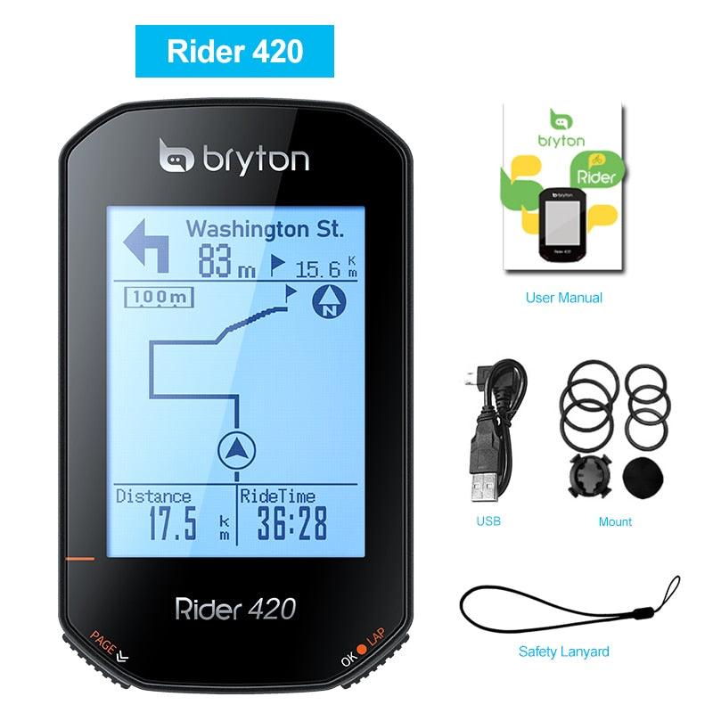 Bryton Rider420 420 420E Rider320 320 320E GPS Bike Computer Bicycle Japanese Italian German Portuguese Spanish Cycling Odometer - Pogo Cycles