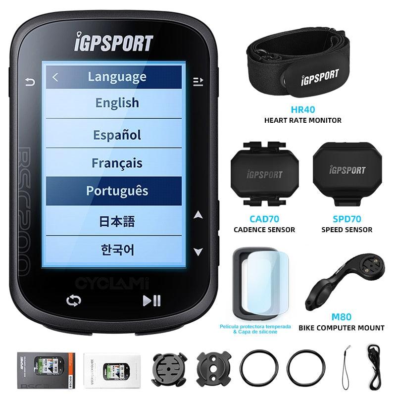 IGPSPORT BSC200 200 Wireless Bicycle Computer GPS Bike Speedometer Cycling Odometer 2.5in ANT+ APP Sync Slope Altitude - Pogo Cycles