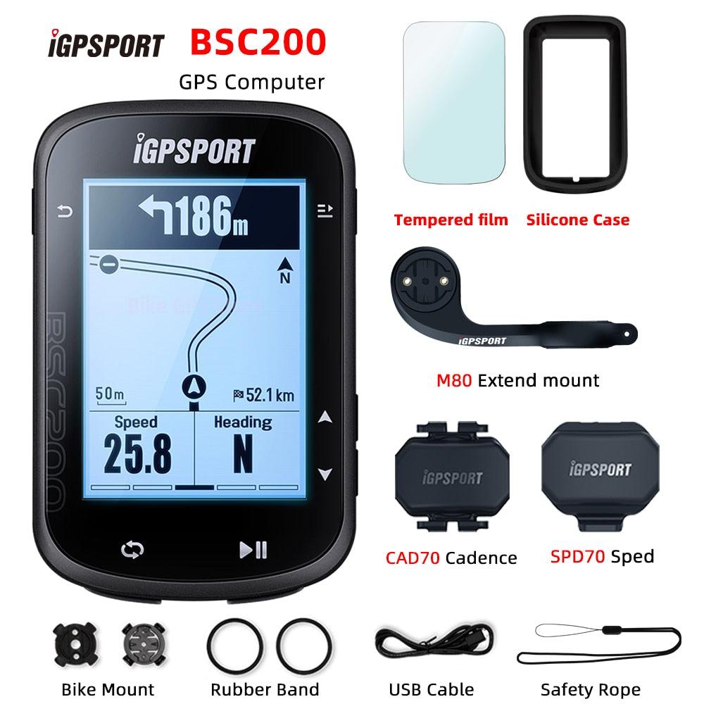 iGPSPORT BSC200 Bike GPS Computer Bicycle Cycling NAV Navigation MTB Road Wireless Speedometer Odometer 2.5 Inch ANT Power Meter - Pogo Cycles