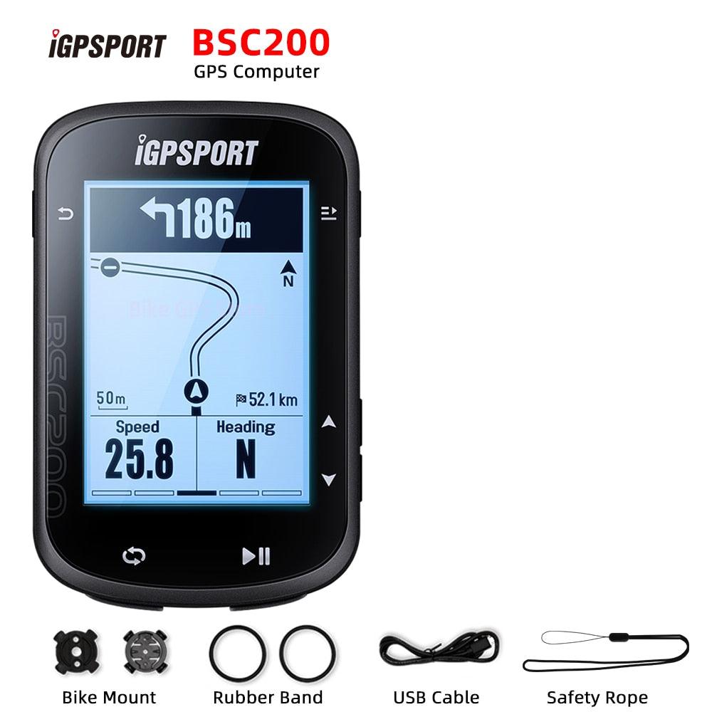 iGPSPORT BSC200 Bike GPS Computer Bicycle Cycling NAV Navigation MTB Road Wireless Speedometer Odometer 2.5 Inch ANT Power Meter - Pogo Cycles