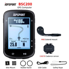 iGPSPORT BSC200 Bike GPS Computer Bicycle Cycling NAV Navigation MTB Road Wireless Speedometer Odometer 2.5 Inch ANT Power Meter - Pogo Cycles