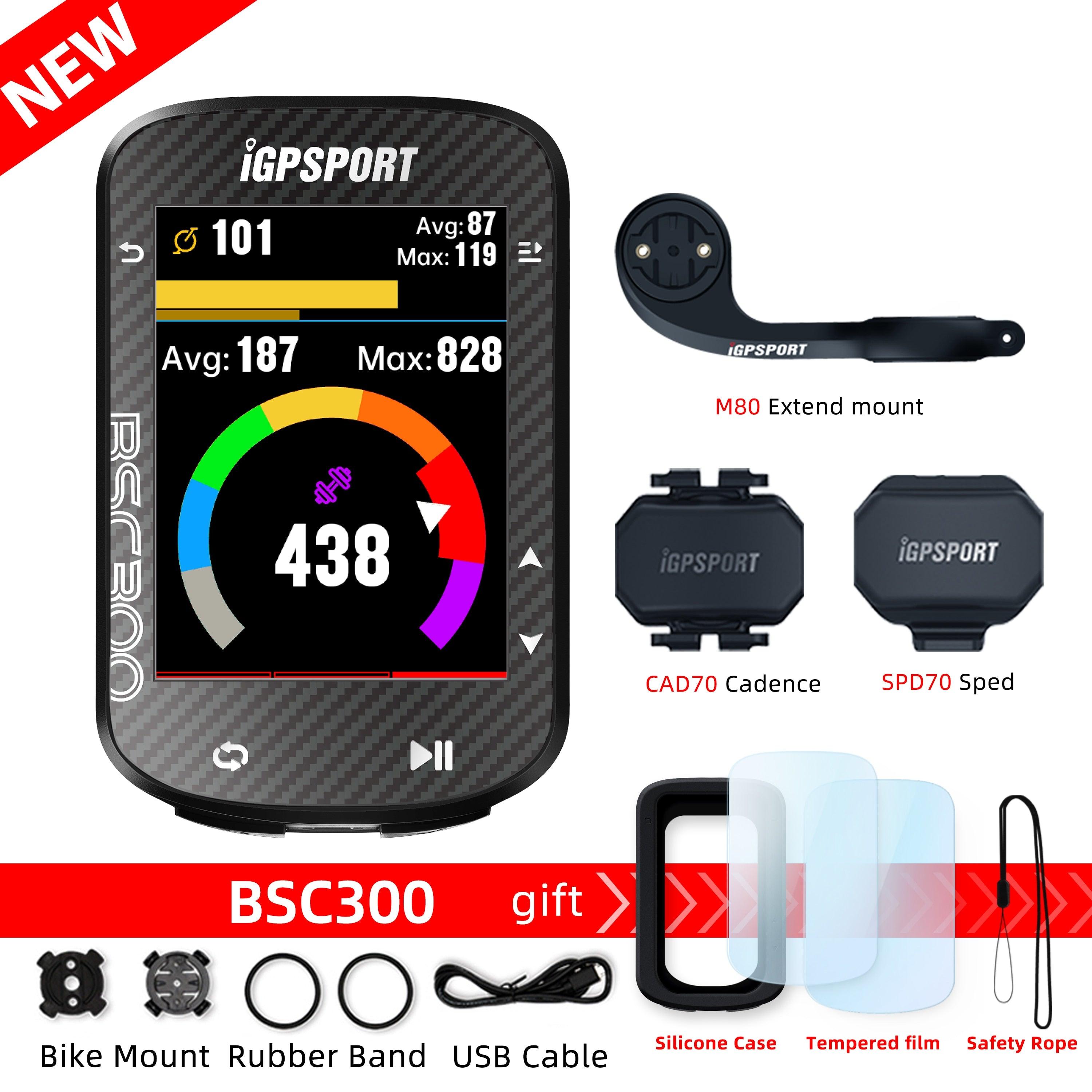 IGPSPORT BSC300 Bicycle GPS Computer Cycling Wireless Speedometer Bike GPS Streamline Version Odometer Portuguese - Pogo Cycles