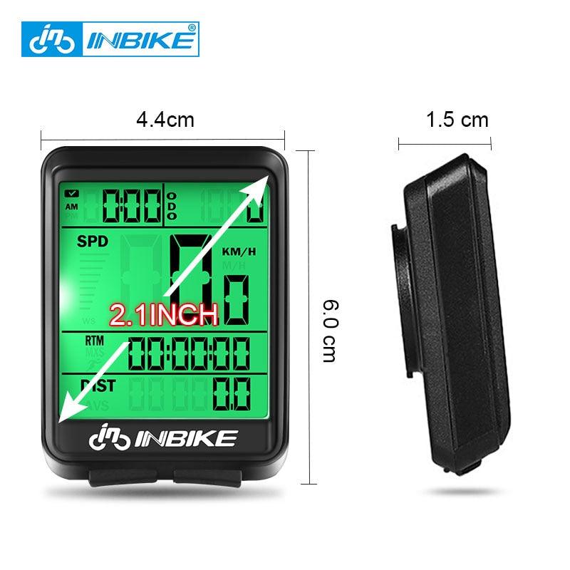 INBIKE Waterproof Bicycle Computer Wireless And Wired MTB Bike Cycling Odometer Stopwatch Speedometer Watch LED Digital Rate - Pogo Cycles