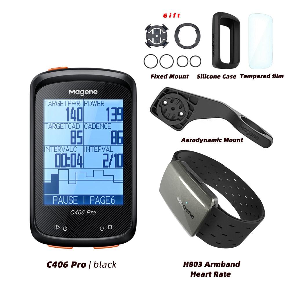 Magene C406 Bike GPS Computer C406 Pro MTB Road Cycle Smart Wireless Waterproof Speedometer Bicycle Odometer Stra - Pogo Cycles