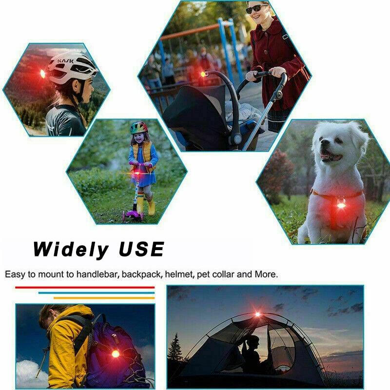 Red/White USB Rechargeable Cycling Taillight Front Bicycle Lamp 6 Modes Bike Warning Rear Light Safety Night Riding Bike Light - Pogo Cycles