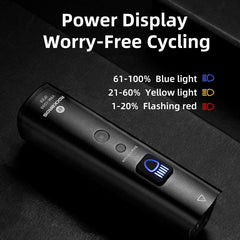 ROCKBROS 1000Lumen Bike Light Smart Vibration Sensing Bike Lamp 5Modes Bicycle Headlight LED Flashlight Lantern Bike Accessories - Pogo Cycles