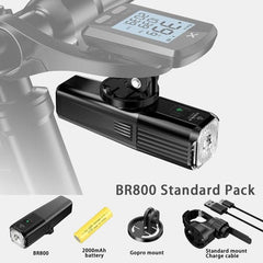 TOWILD BR800 800 lumens bicycle headlight glare flashlight USB charging headlight mountain bike riding equipment - Pogo Cycles