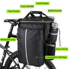 Waterproof Bicycle Saddle Bag Rear 3 in 1 - Pogo Cycles