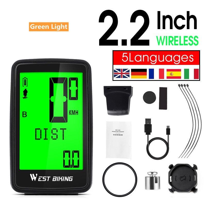 WEST BIKING Bicycle Cycling Computer Wireless Wired Waterproof digital Bike Speedometer Odometer - Pogo Cycles