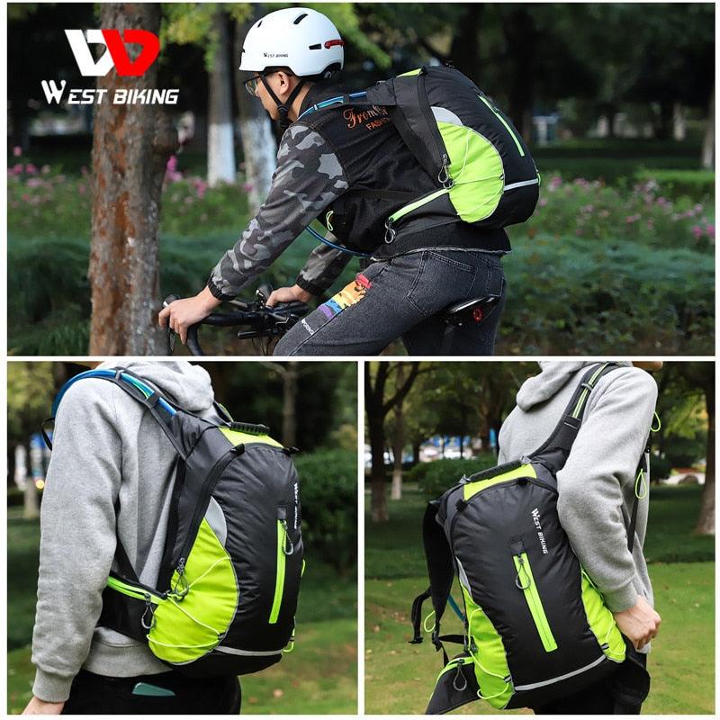 WEST BIKING Waterproof Bicycle Bag Reflective Outdoor Sport Backpack Mountaineering Climbing Travel Hiking Cycling Bag Backpack - Pogo Cycles