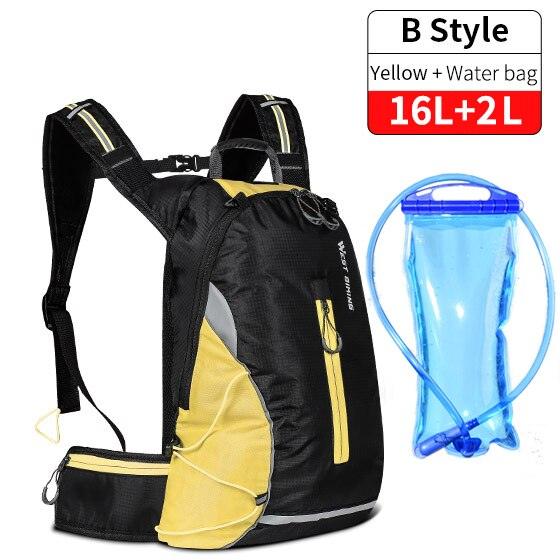 WEST BIKING Waterproof Bicycle Bag Reflective Outdoor Sport Backpack Mountaineering Climbing Travel Hiking Cycling Bag Backpack - Pogo Cycles