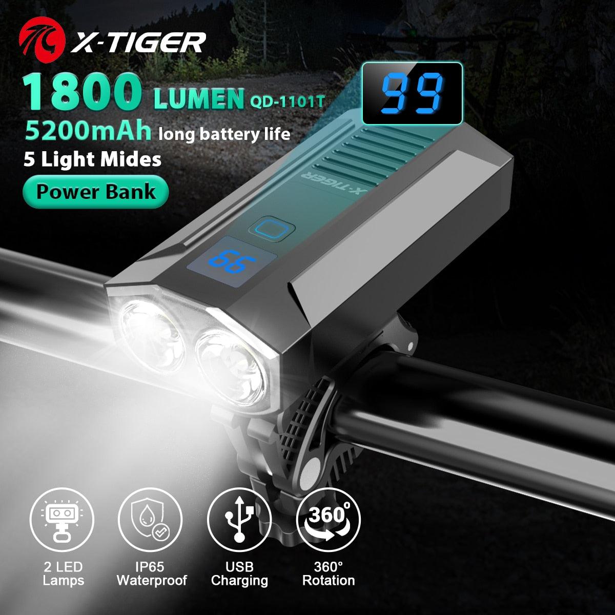 Bike light with power bank sale