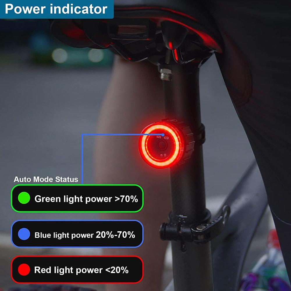 X-TIGER Smart Bicycle Taillight Ultra Bright Riding Safety Auto On/Off Safety Warning Bicycle Light Sensing Rear Lights - Pogo Cycles